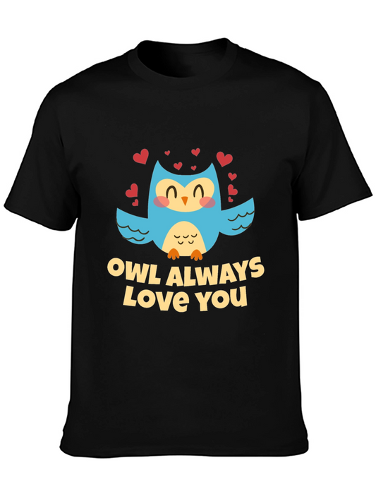 Owl Always Love You Black Graphic Tee Shirt