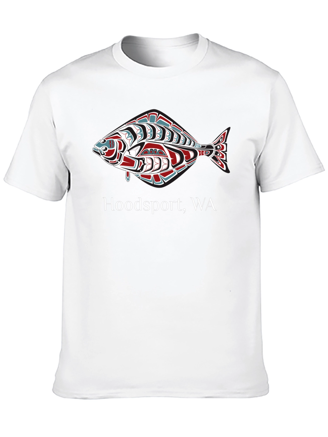 Hoodsport WA Fish Graphic Tee