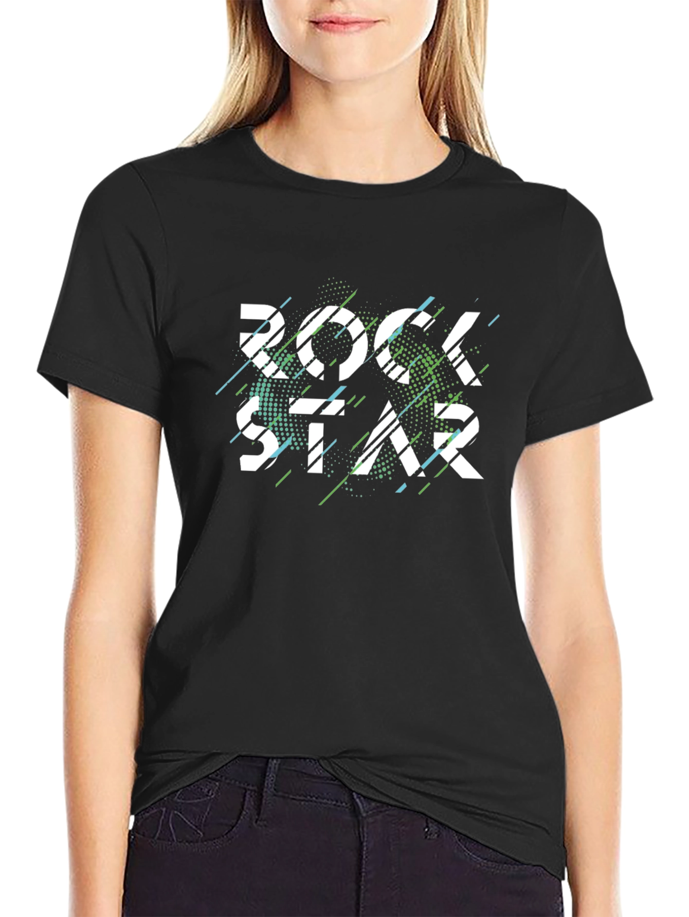 Rock Star Graphic Tee - Mens Black T-Shirt