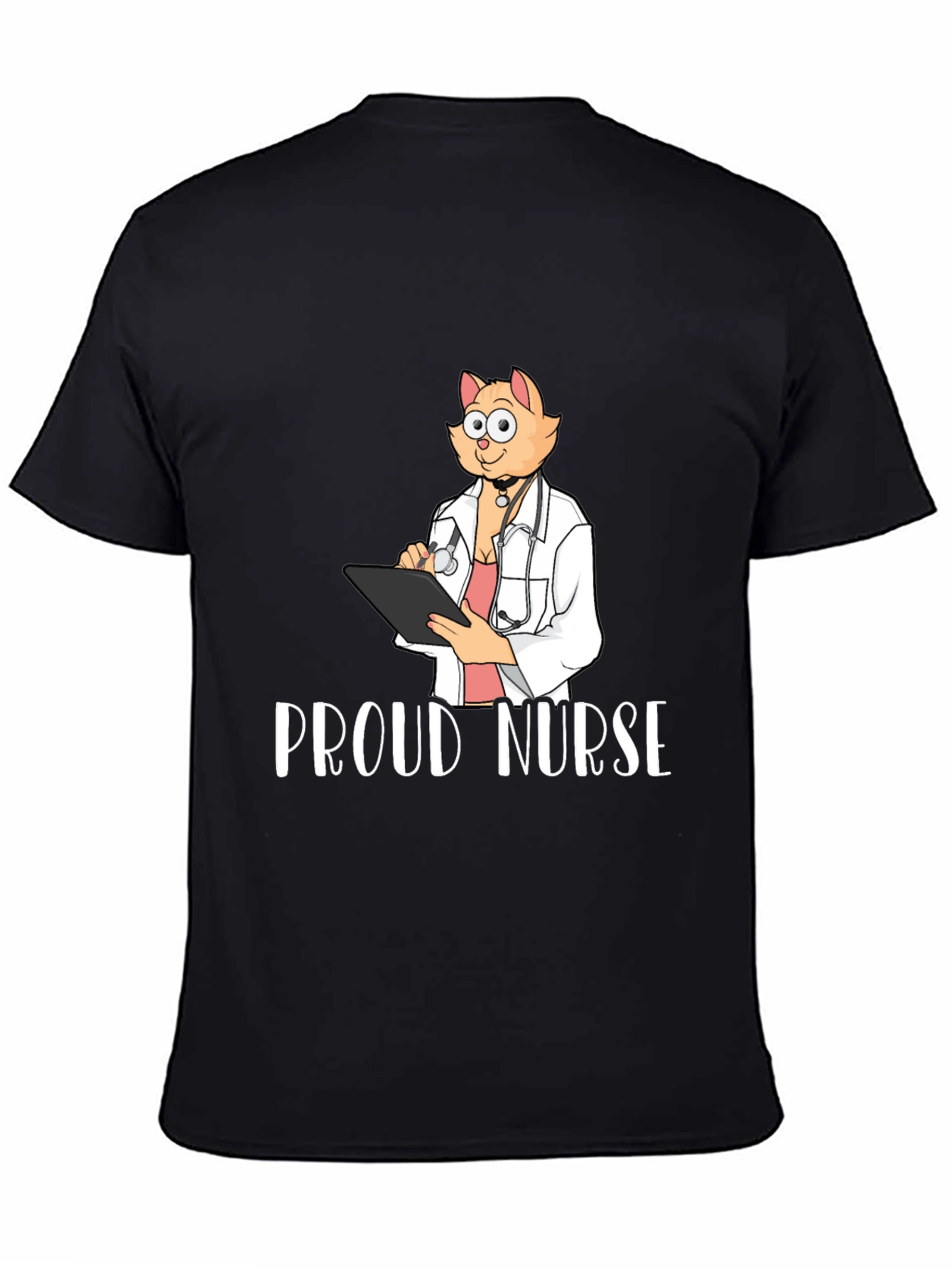Proud Nurse Cat T-Shirt - Novelty Tee