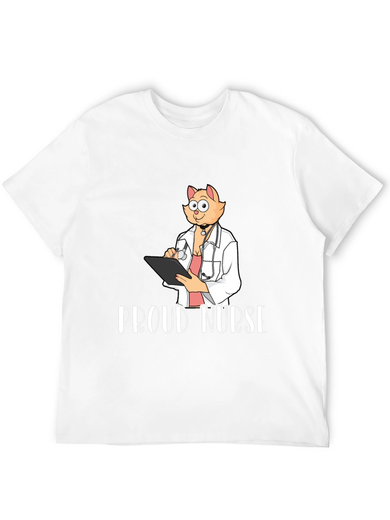 Proud Nurse Cat T-Shirt - Novelty Tee
