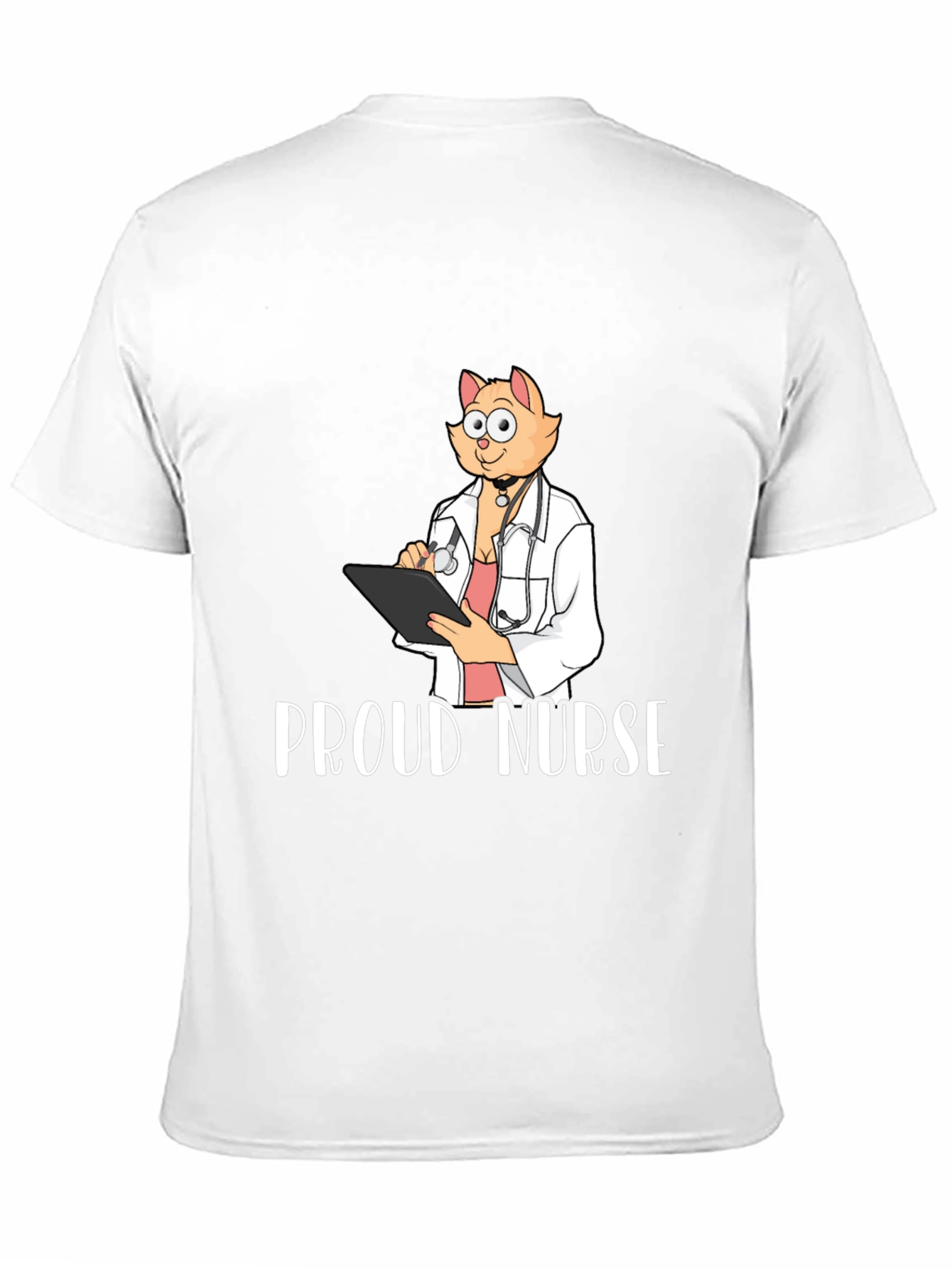 Proud Nurse Cat T-Shirt - Novelty Tee