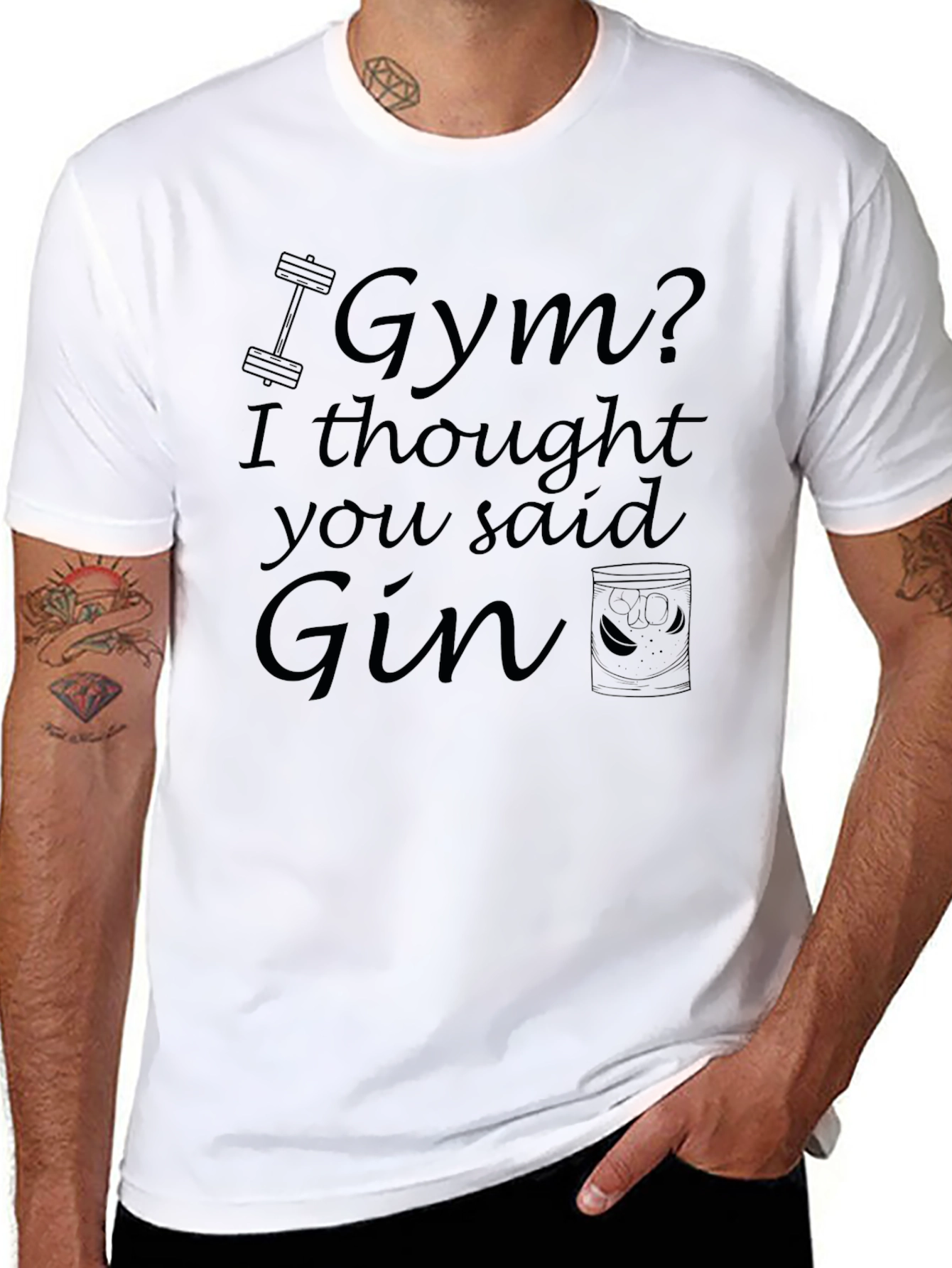 Gym or Gin Mens T-shirt