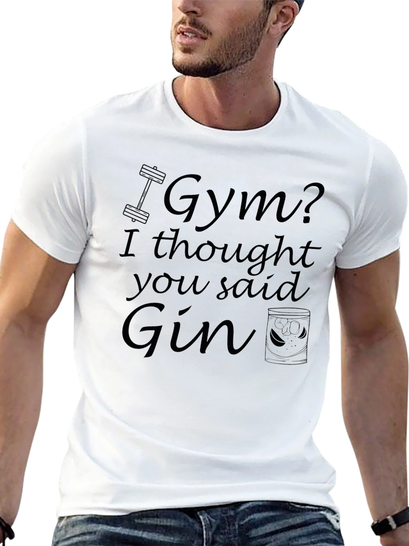Gym or Gin Mens T-shirt