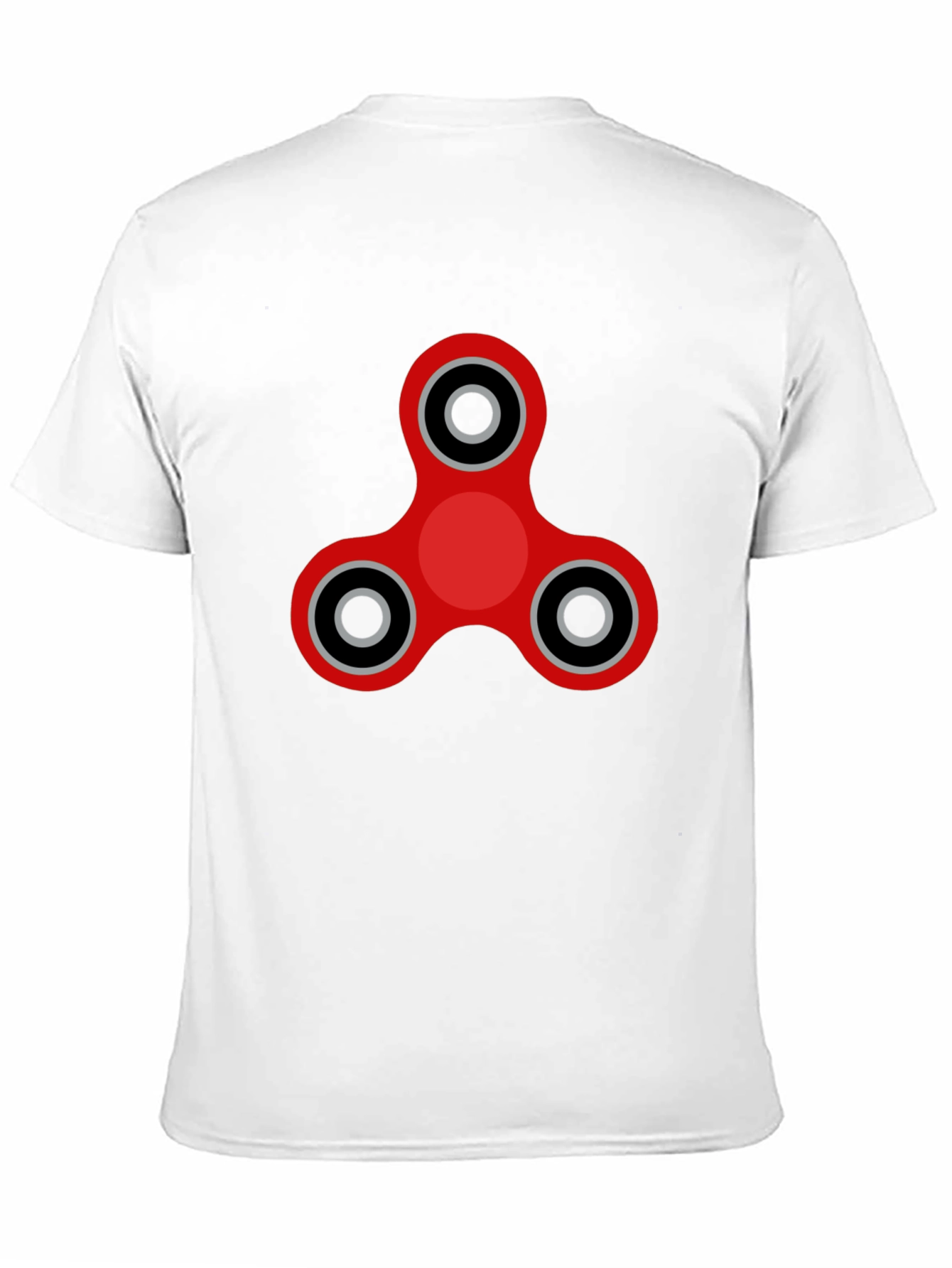 Fidget Spinner Graphic Tee - Black Cotton Blend