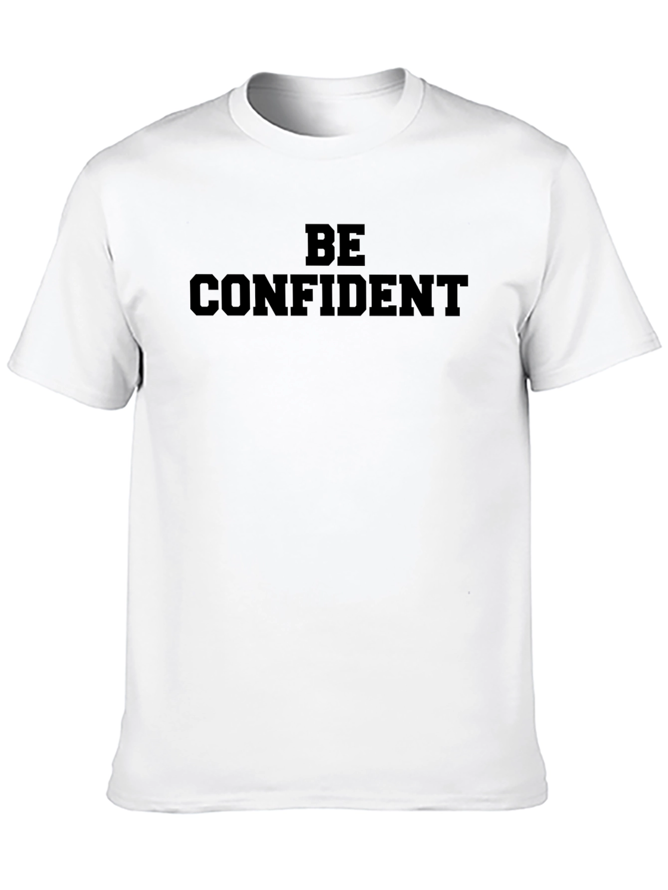 Be Confident Graphic Tee - Solid Black