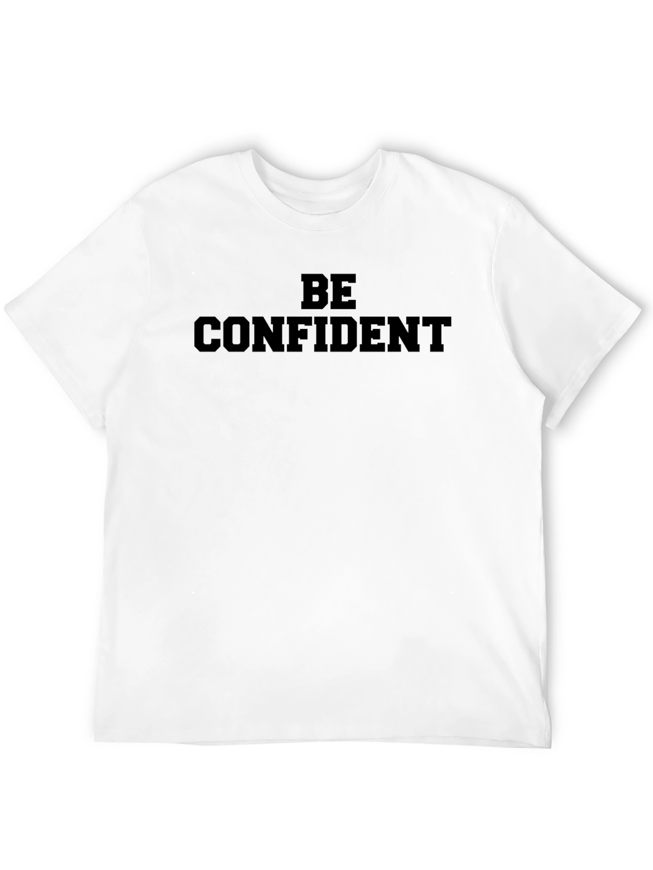 Be Confident Graphic Tee - Solid Black