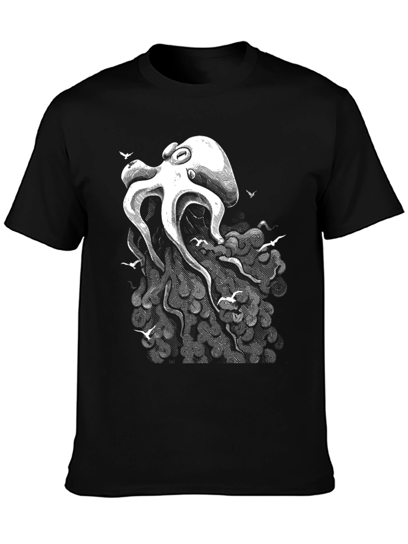 Octopus Art Tee - Sea Life Graphic Print T-Shirt