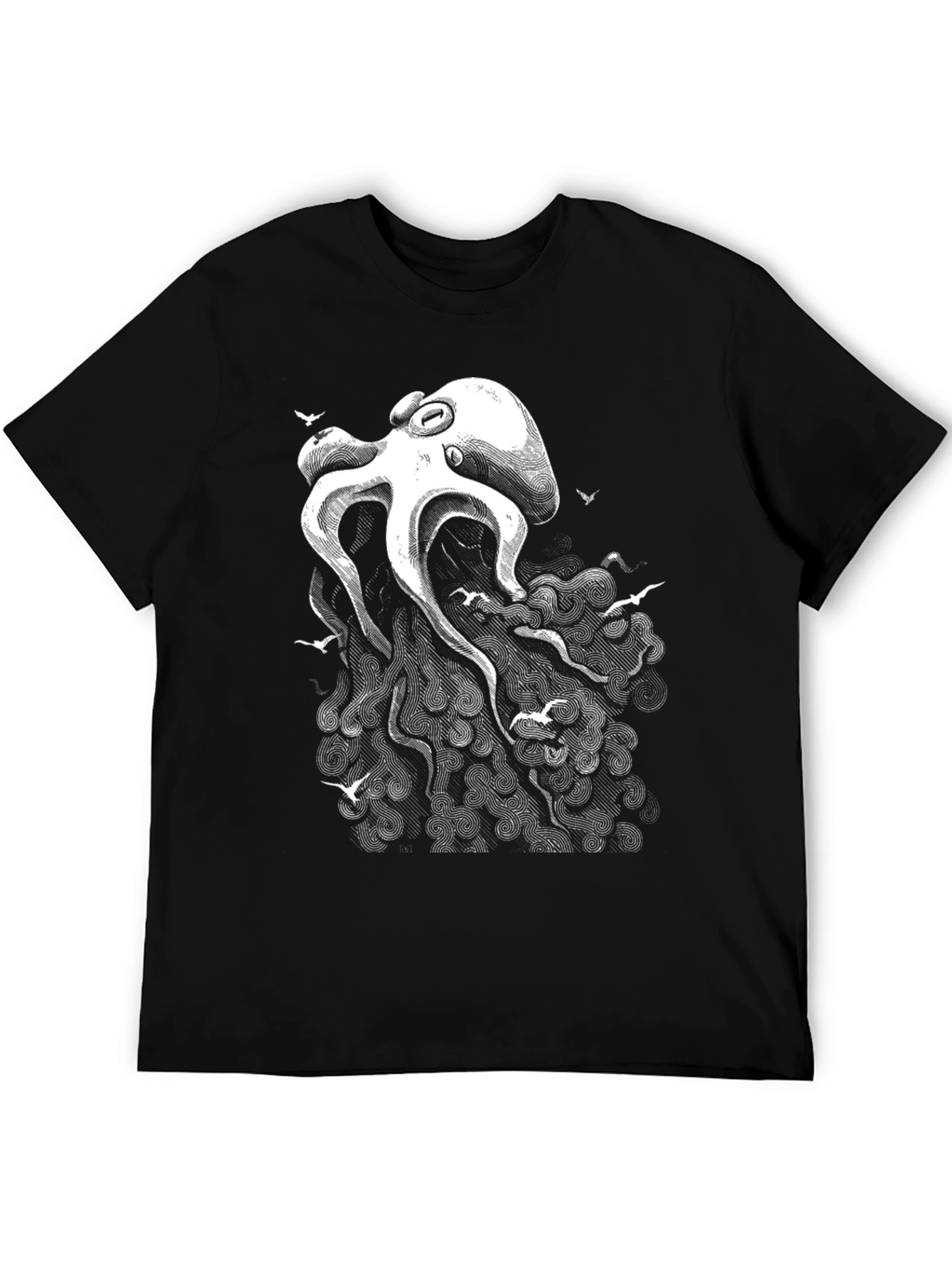 Octopus Art Tee - Sea Life Graphic Print T-Shirt