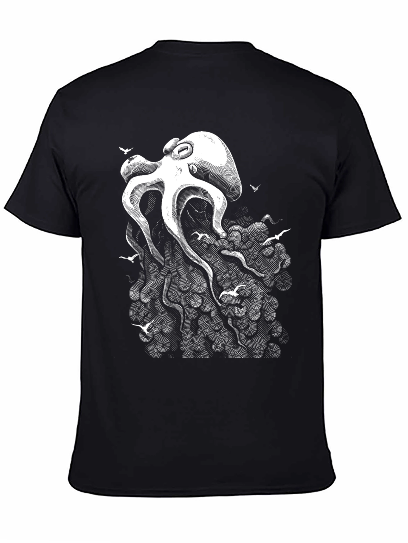 Octopus Art Tee - Sea Life Graphic Print T-Shirt