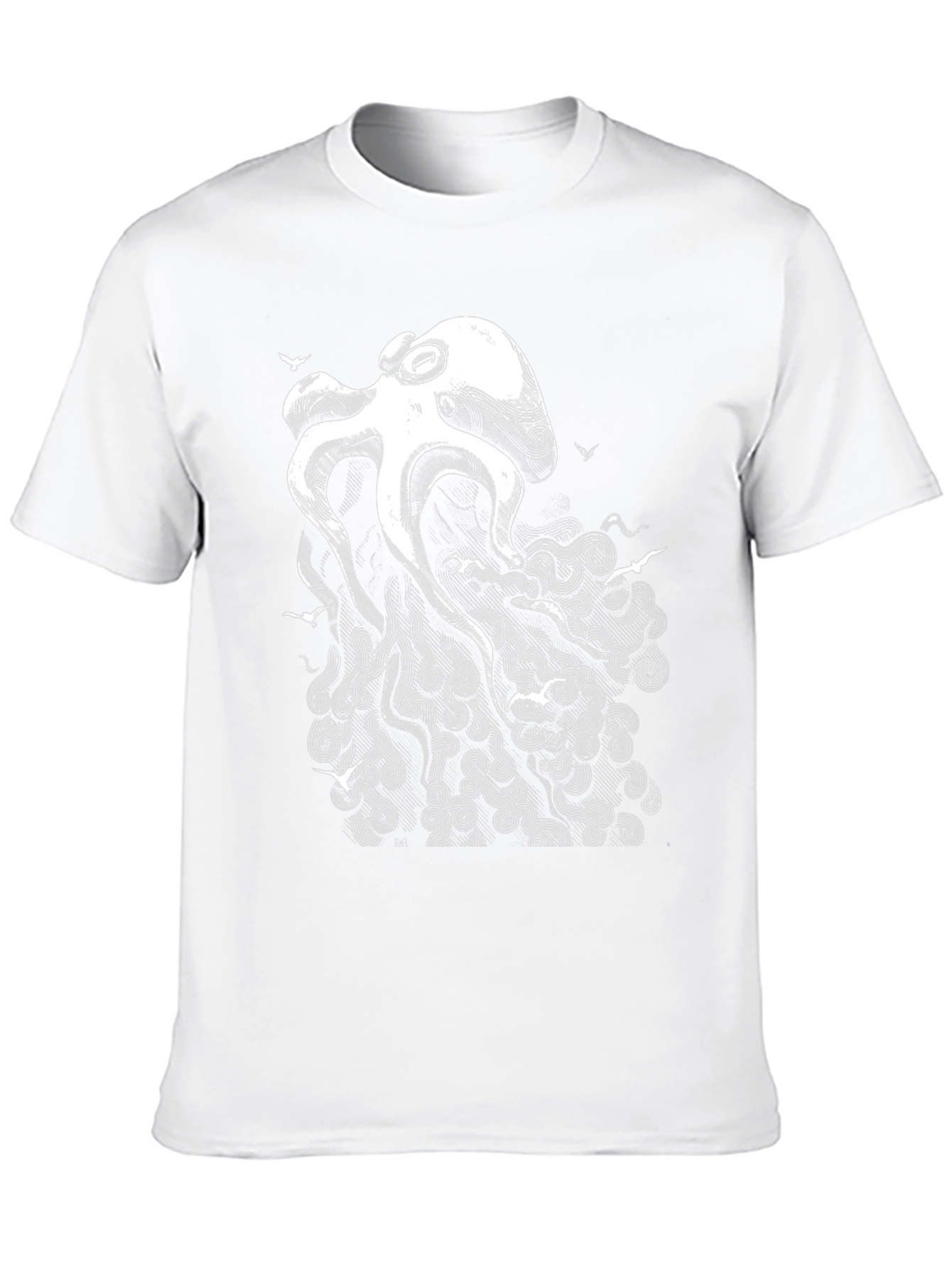 Octopus Art Tee - Sea Life Graphic Print T-Shirt