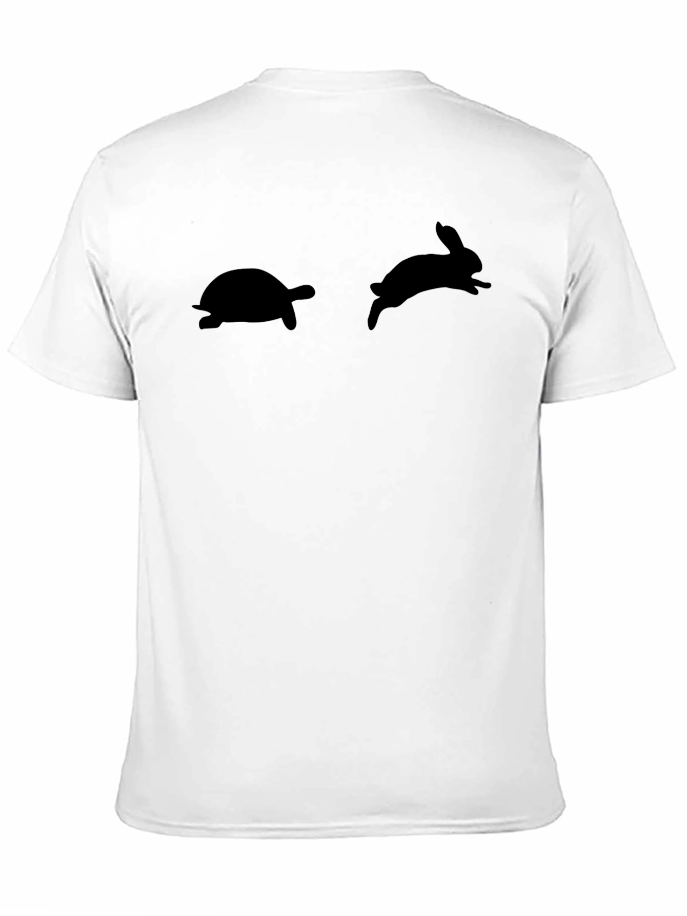 Turtle and Rabbit Race Black T-Shirt
