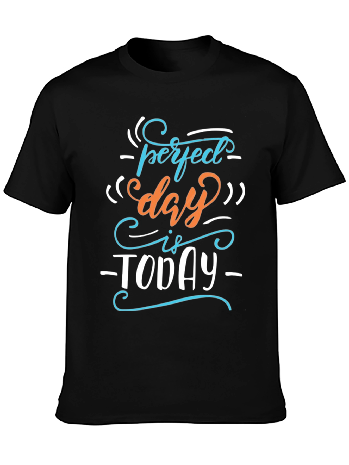 Perfect Day Today Graphic Tee - Black