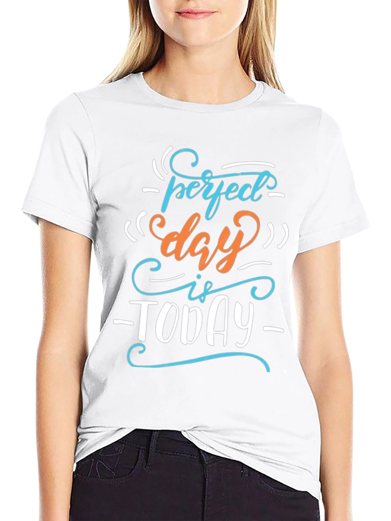 Perfect Day Today Graphic Tee - Black
