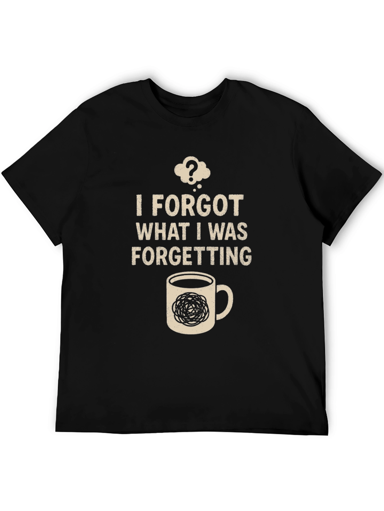 Forgetful Coffee T-Shirt - Novelty Graphic Tee