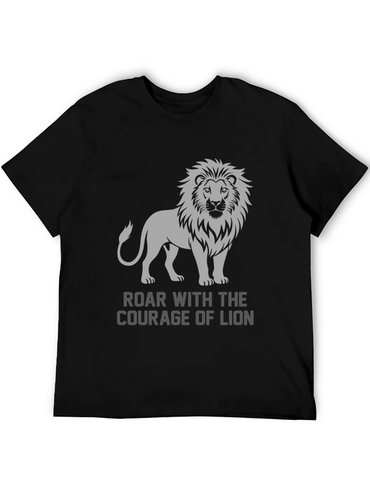 Roar with Courage Lion Graphic Tee