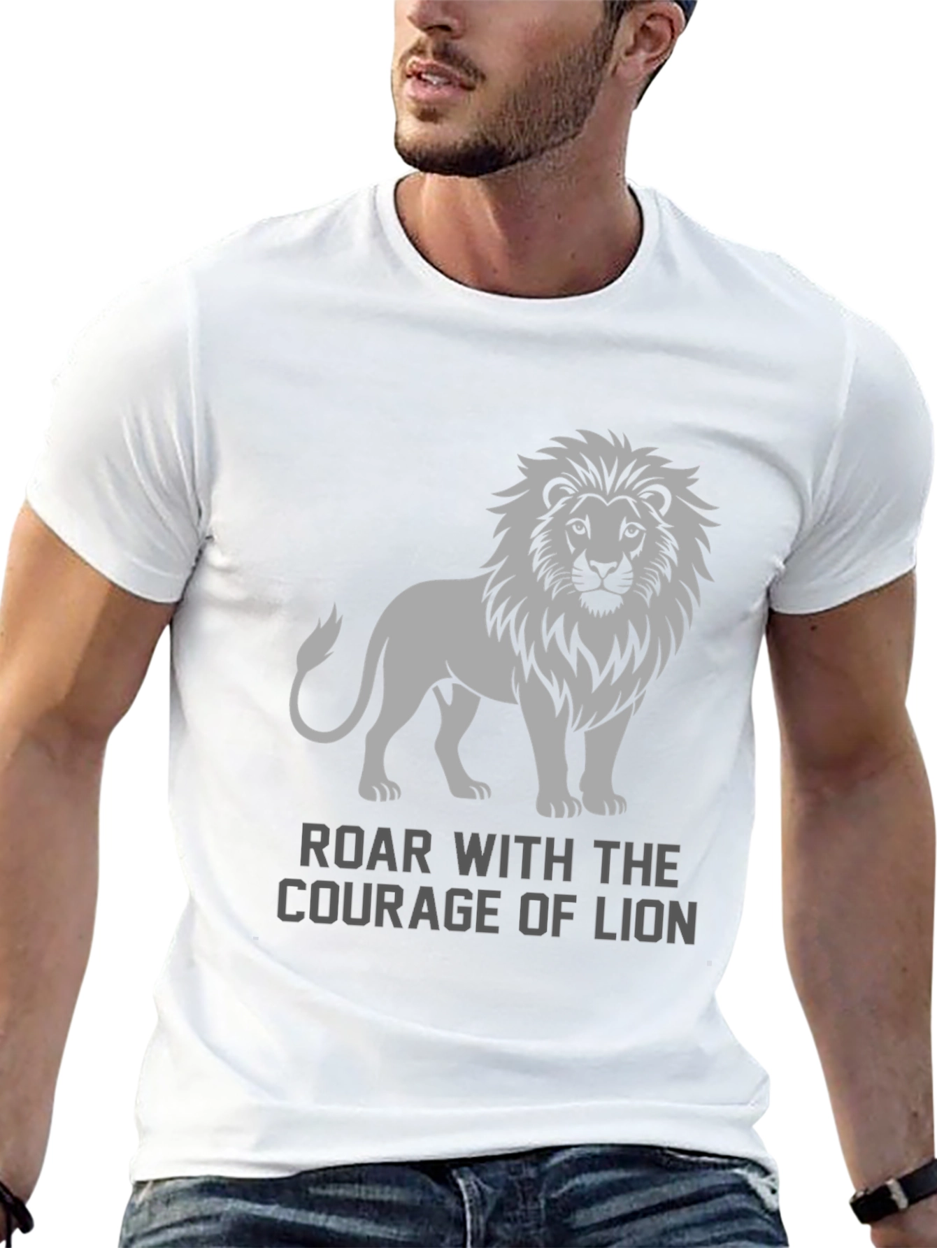 Roar with Courage Lion Graphic Tee