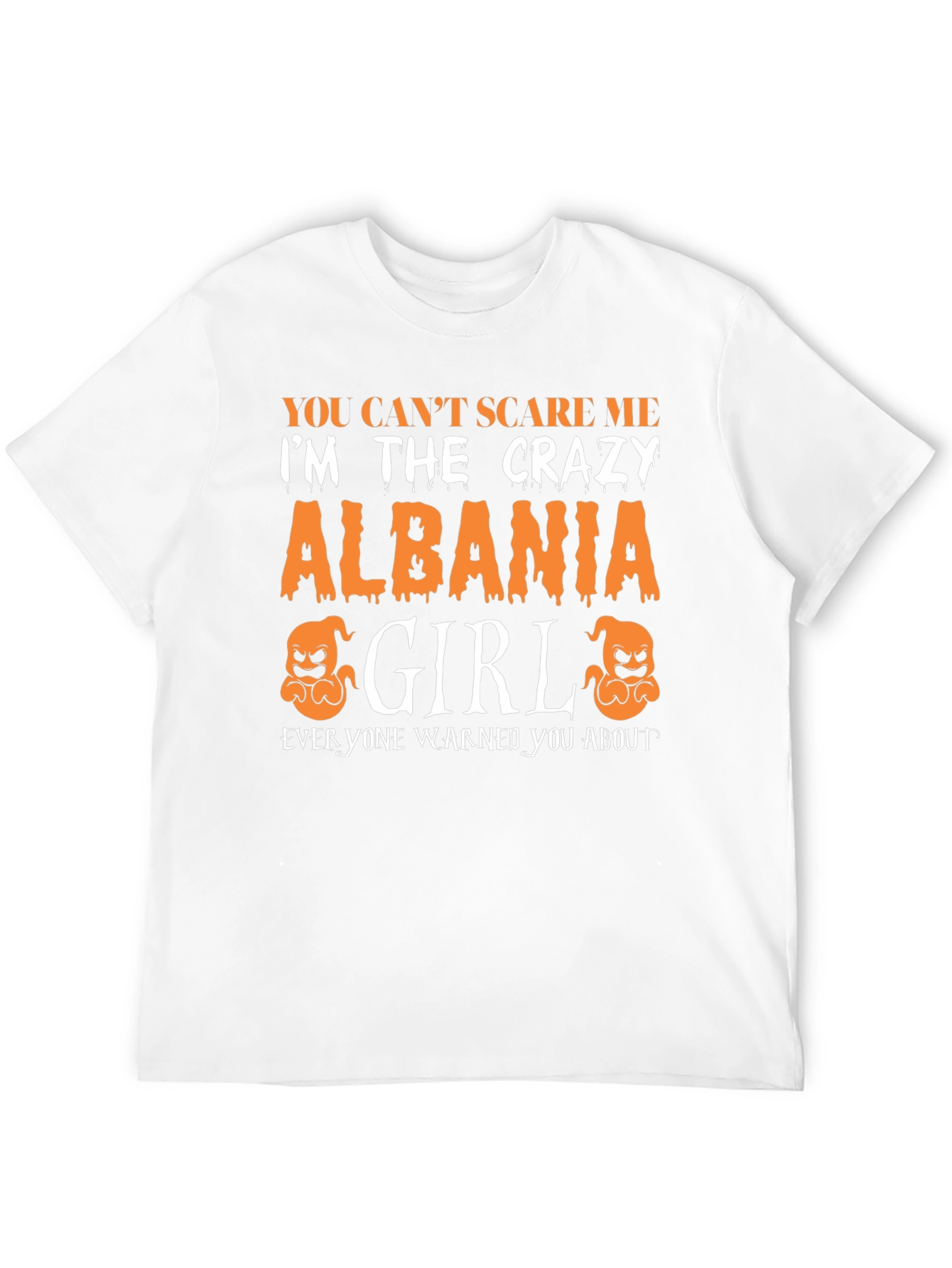 Crazy Albania Girl Halloween T-Shirt