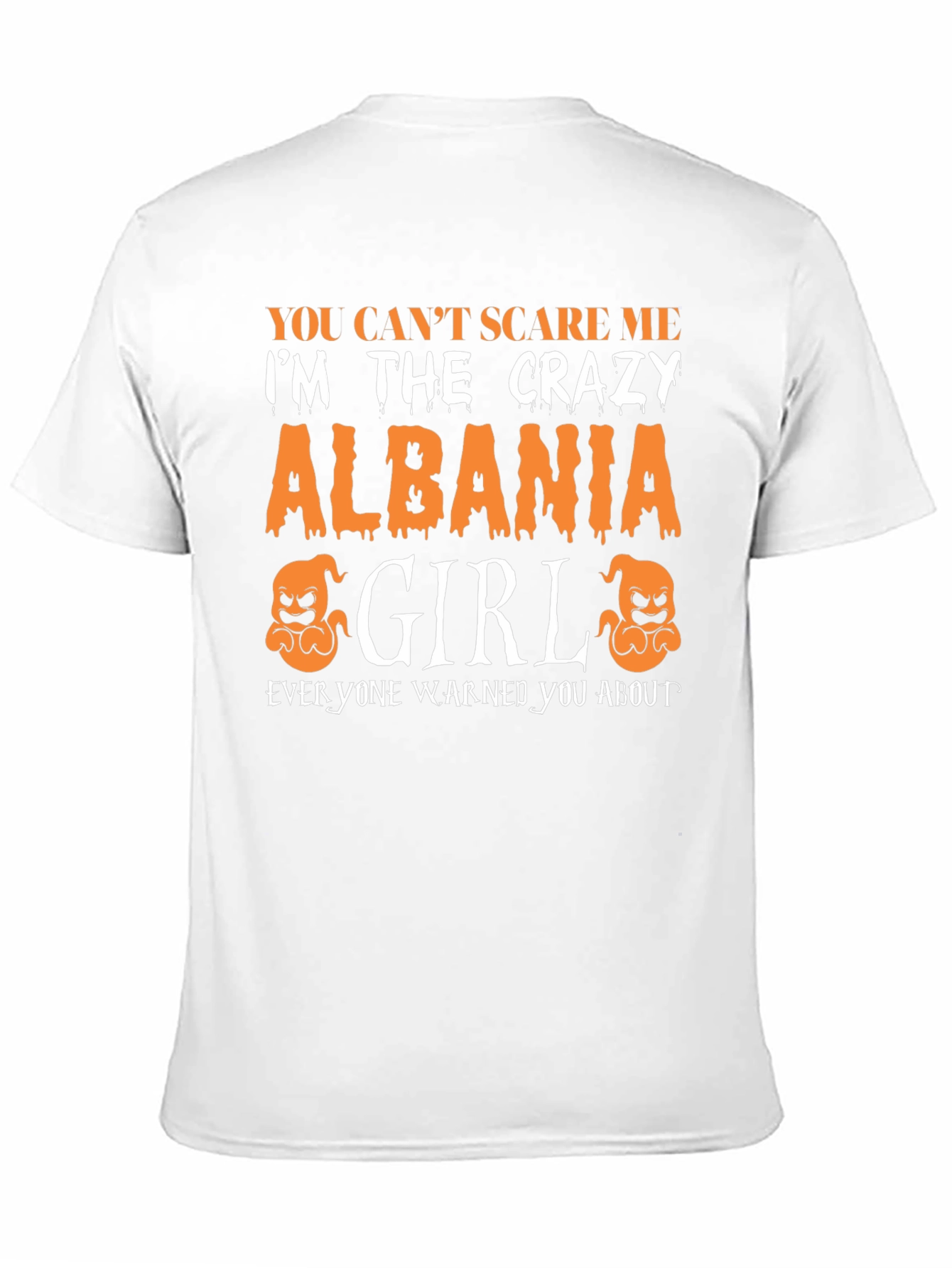 Crazy Albania Girl Halloween T-Shirt