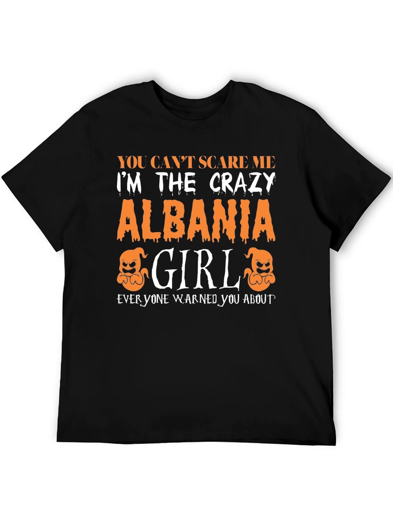 Crazy Albania Girl Halloween T-Shirt