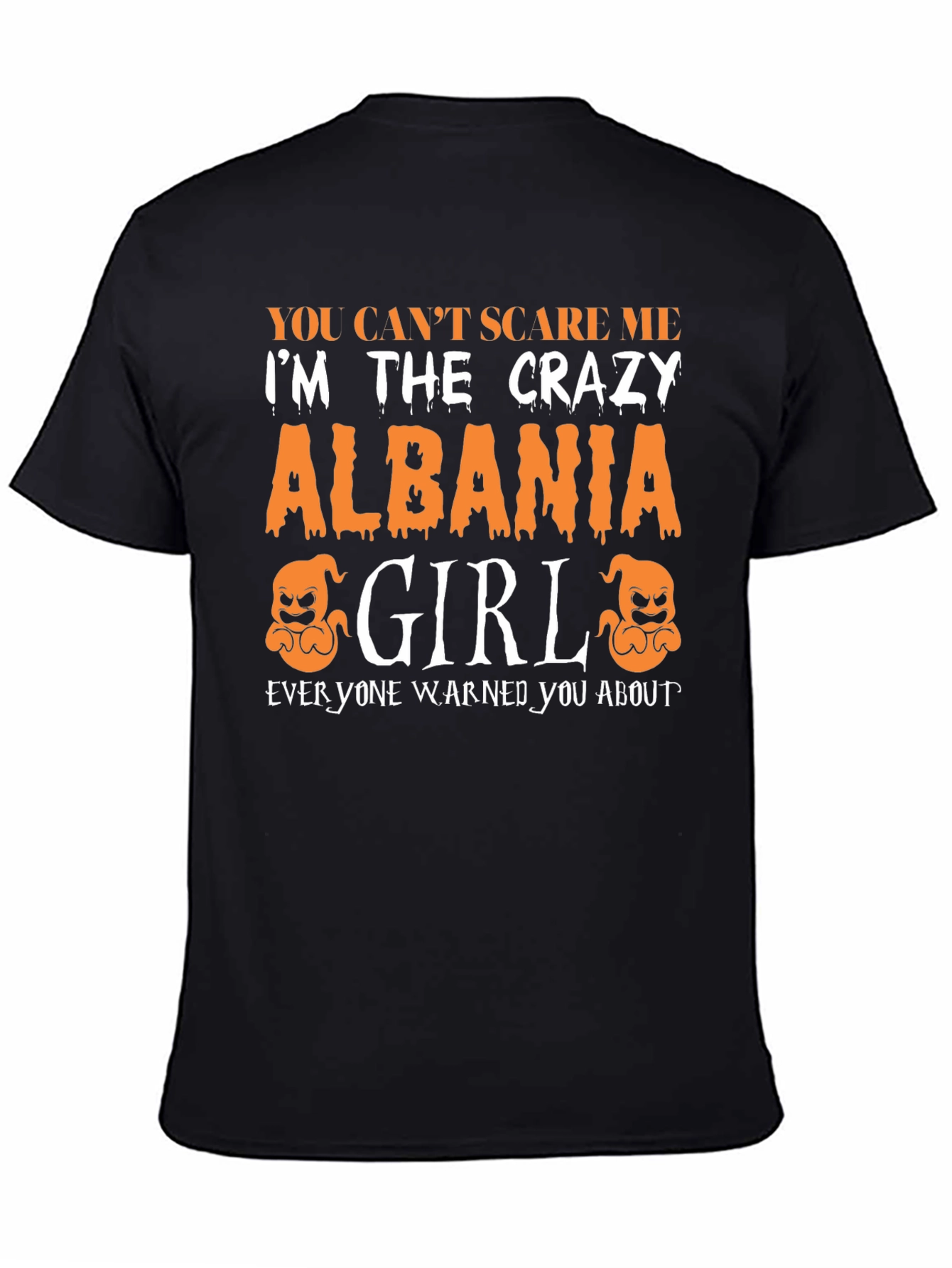 Crazy Albania Girl Halloween T-Shirt