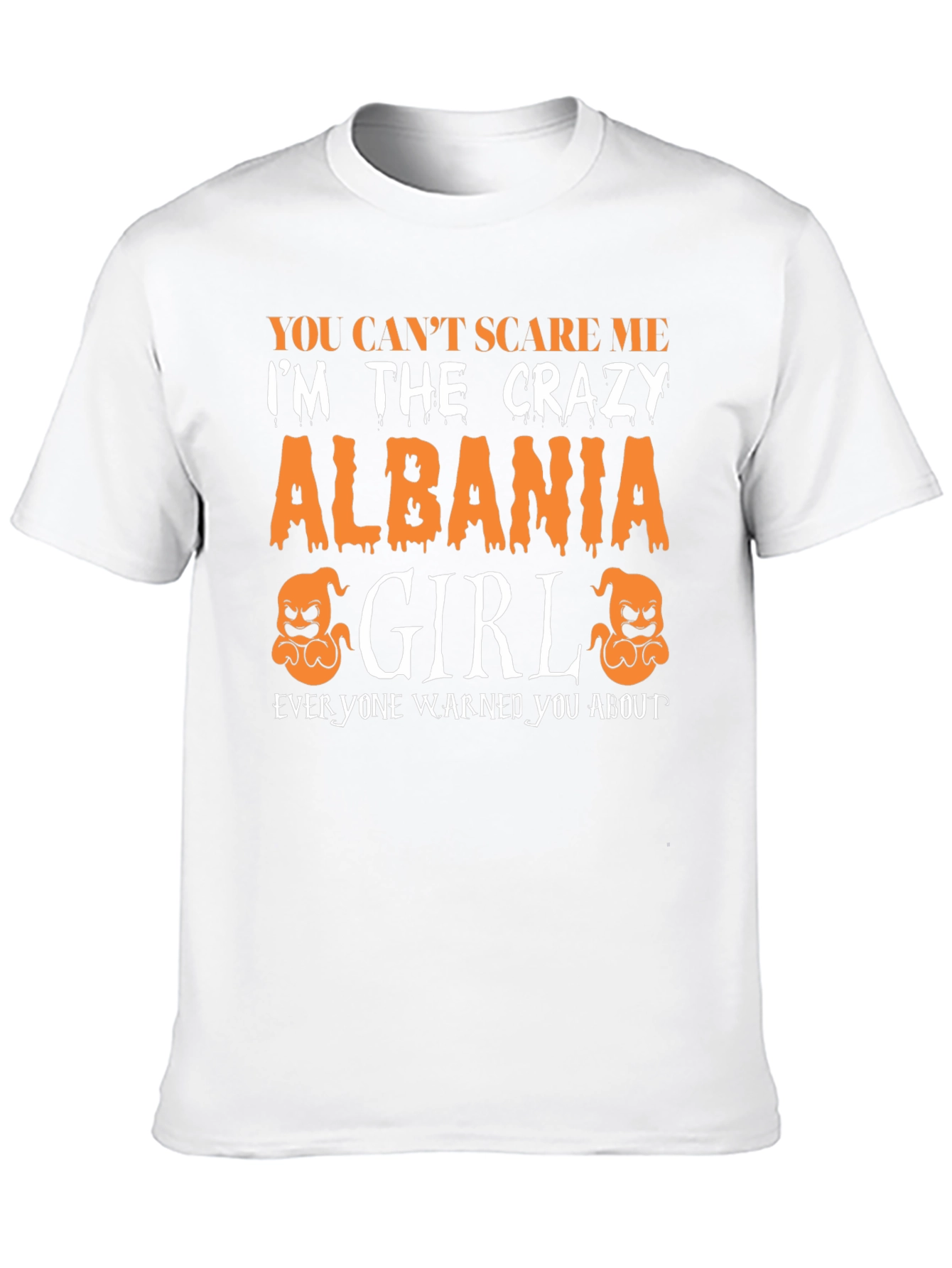 Crazy Albania Girl Halloween T-Shirt