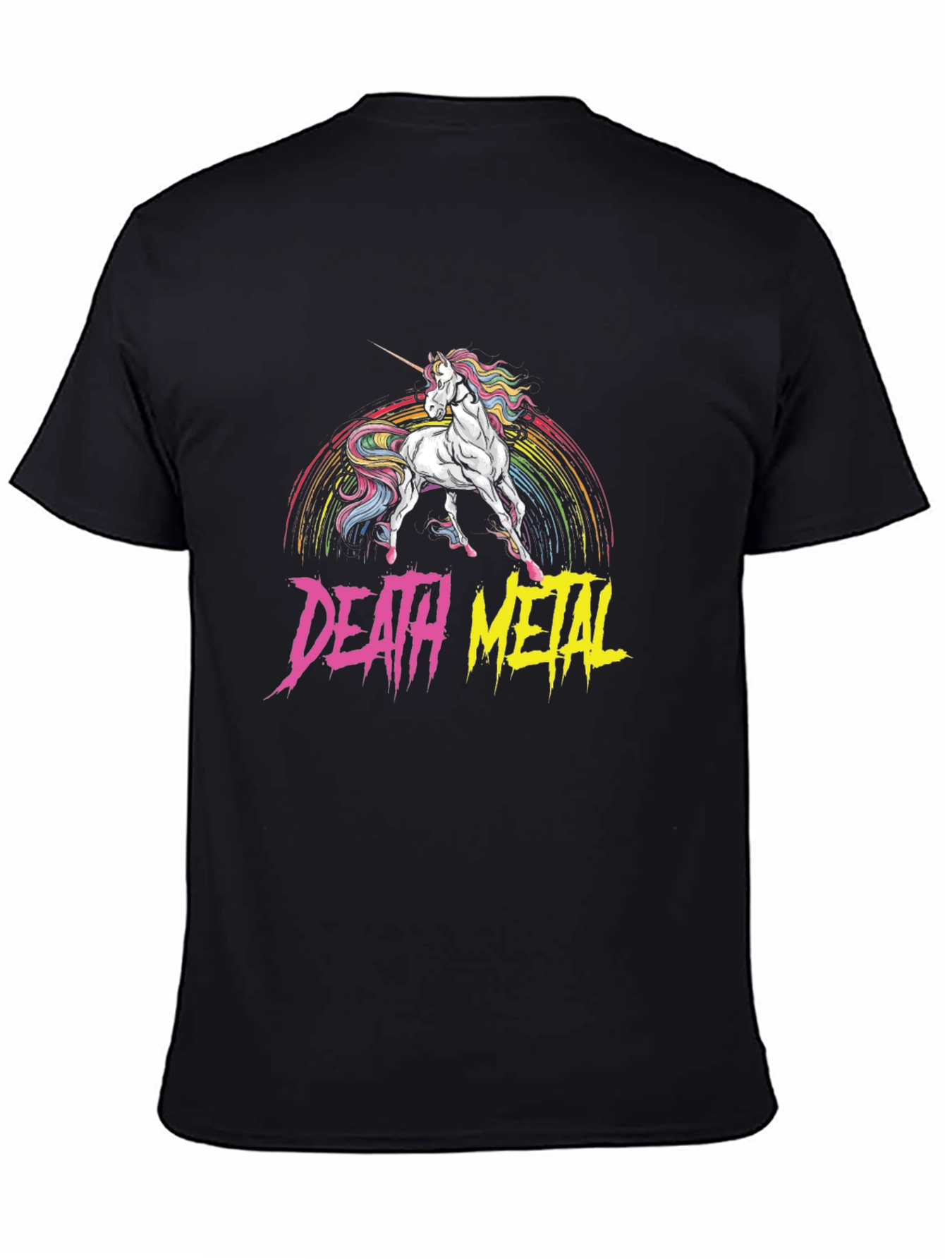 Death Metal Unicorn Black T-Shirt