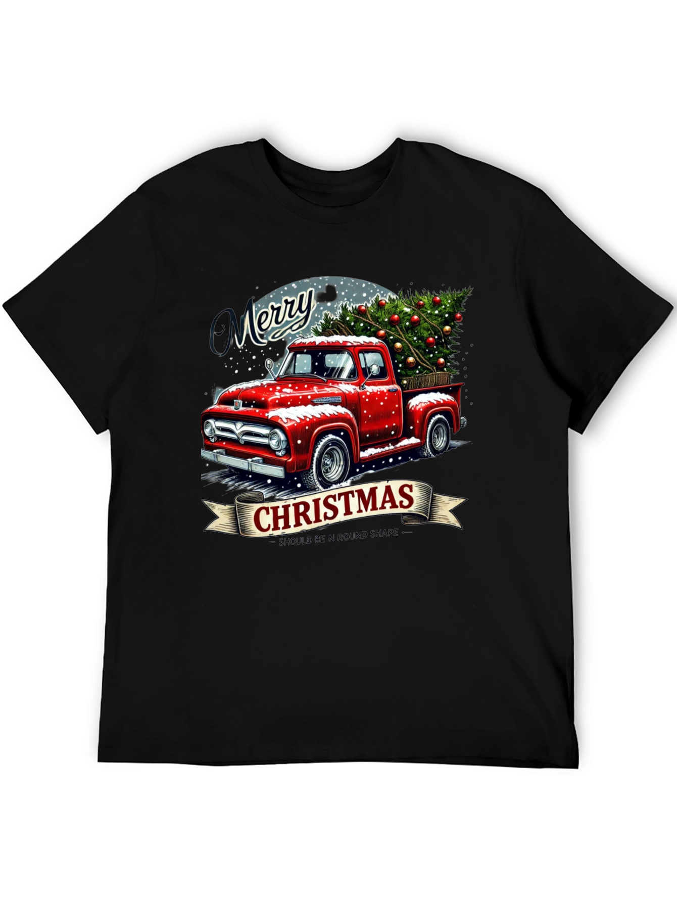 Merry Christmas Red Truck T-Shirt