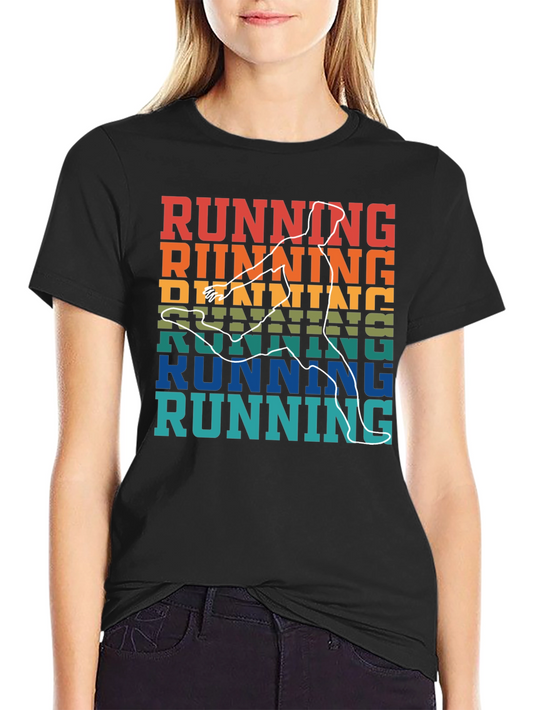Retro Running T-Shirt - Vintage Runner Design