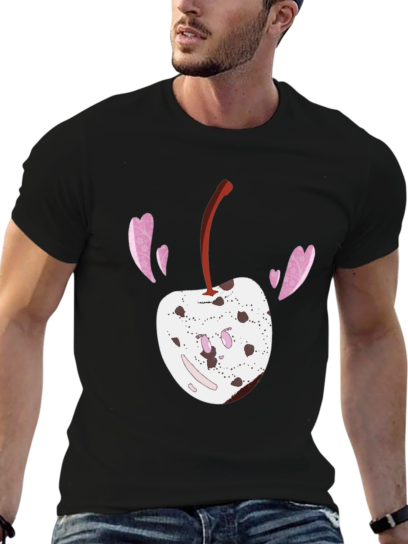 Cherry Love Black T-Shirt