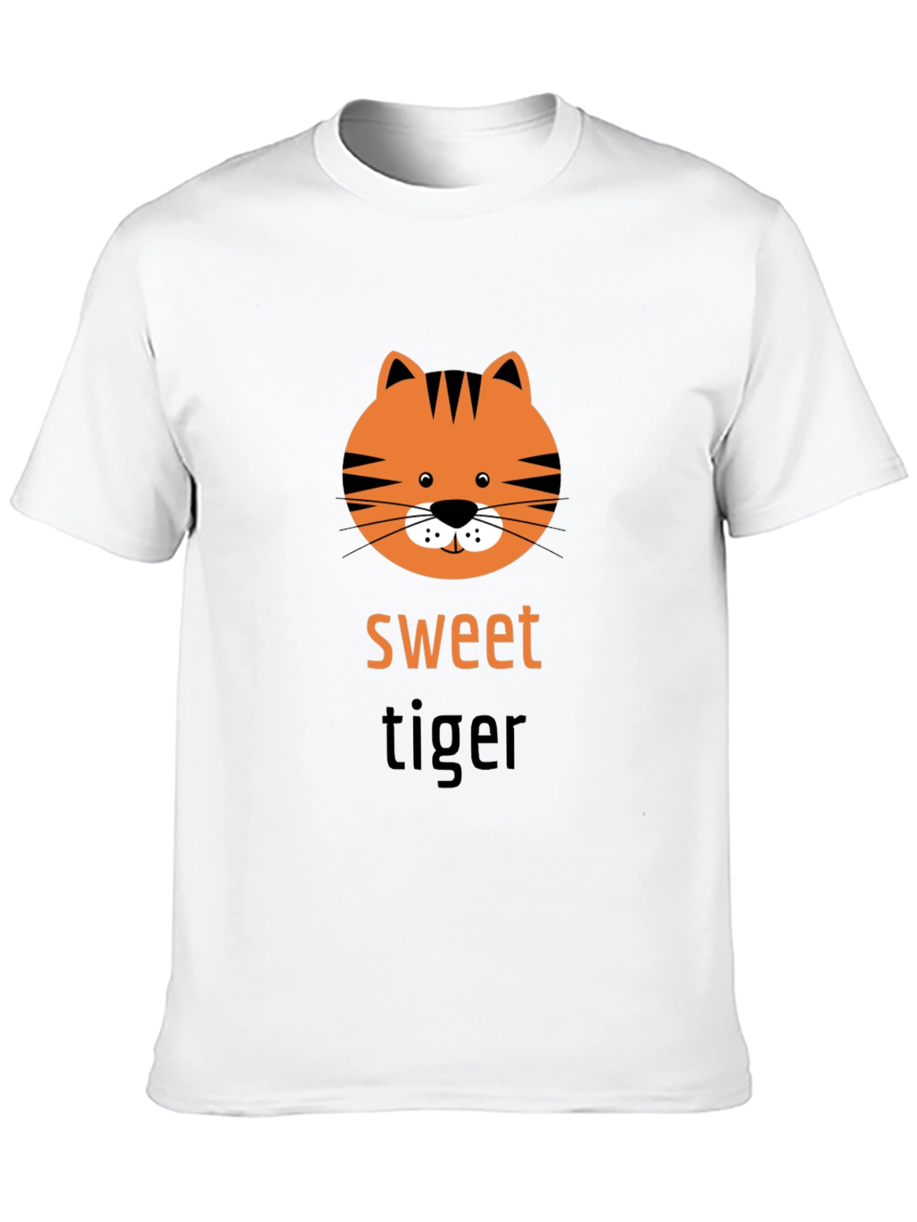 Sweet Tiger Graphic Tee - Trendy Unisex T-Shirt