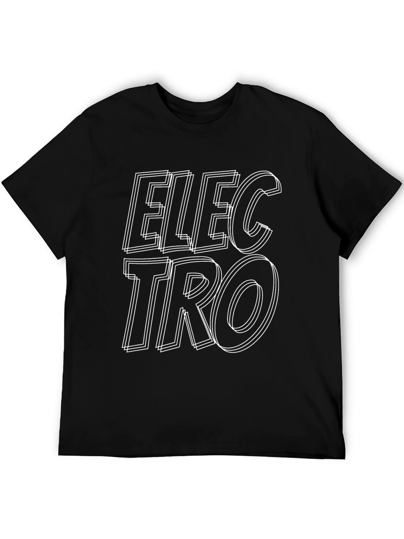 Electro Graphic T-Shirt - Black Cotton Blend Tee