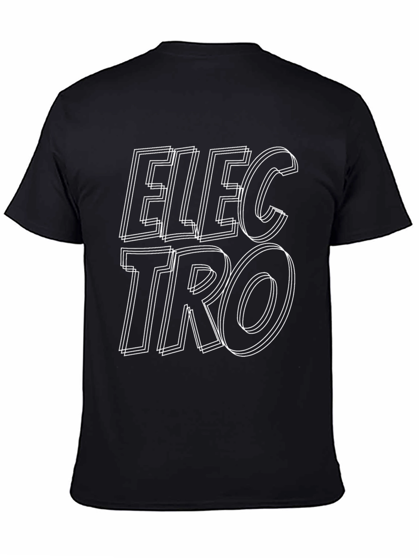 Electro Graphic T-Shirt - Black Cotton Blend Tee