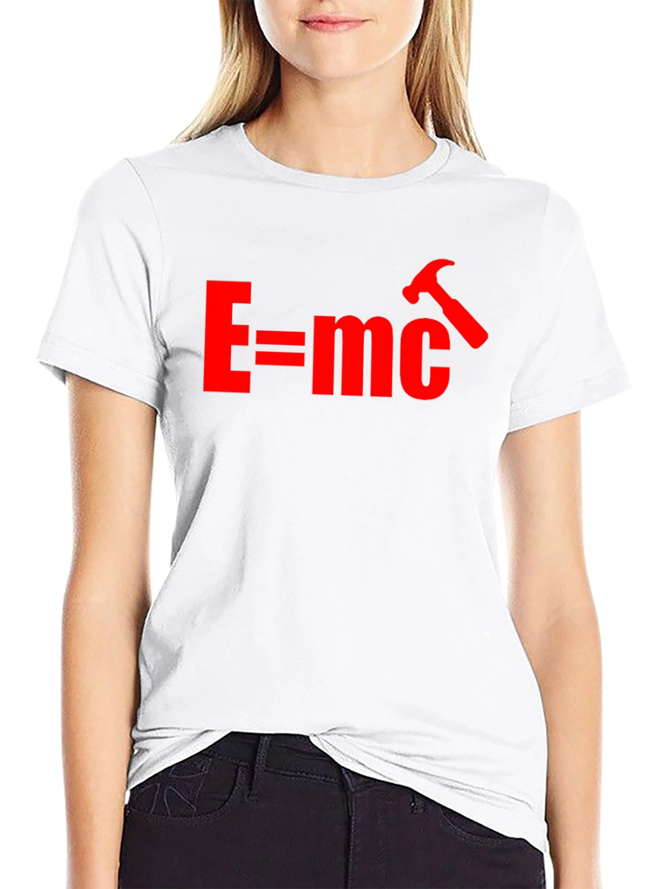 Funny Physics T-Shirt - E=mc Hammer