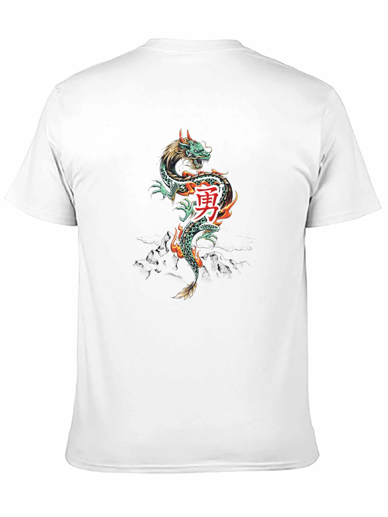 Dragon Kanji Graphic Tee - Black