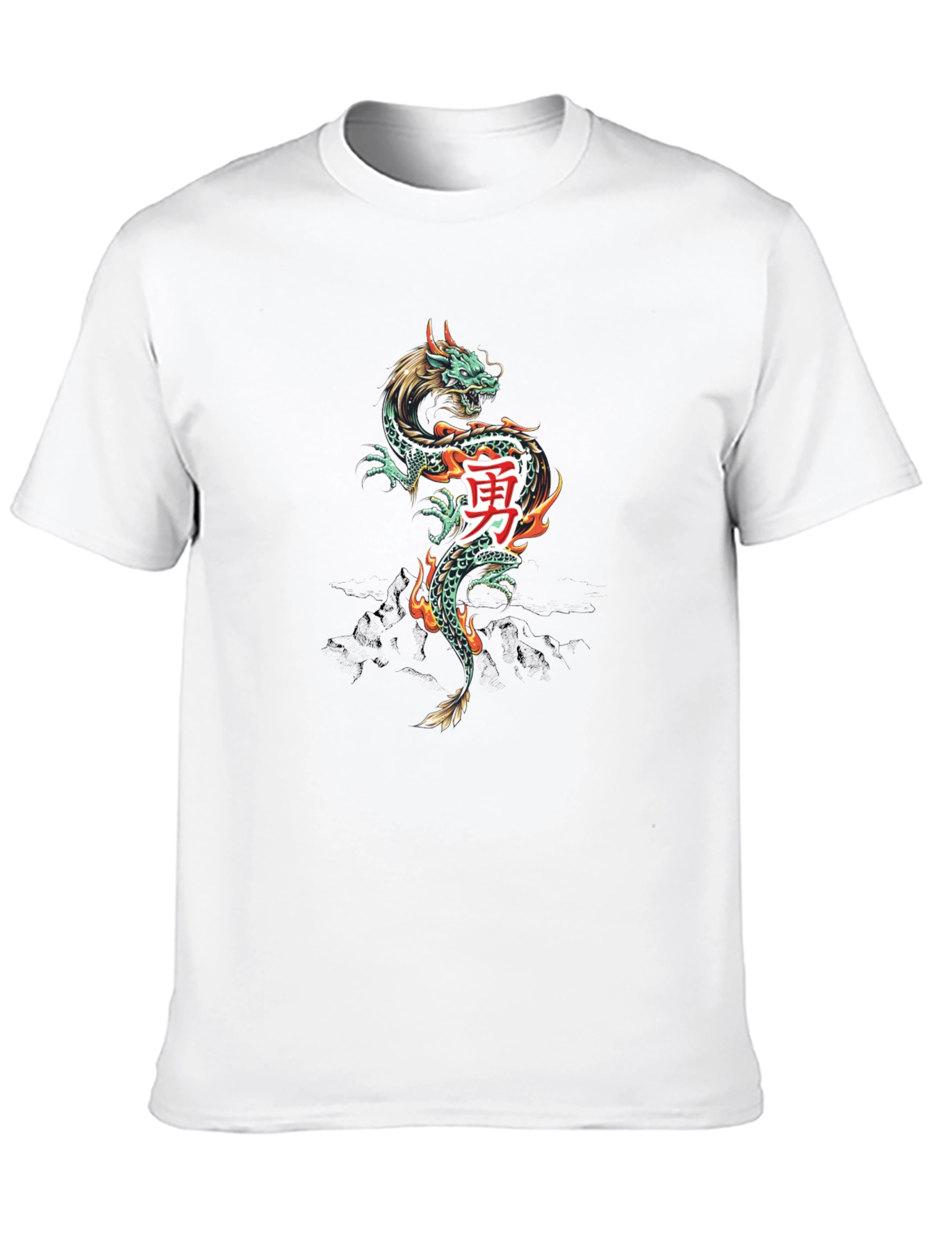 Dragon Kanji Graphic Tee - Black