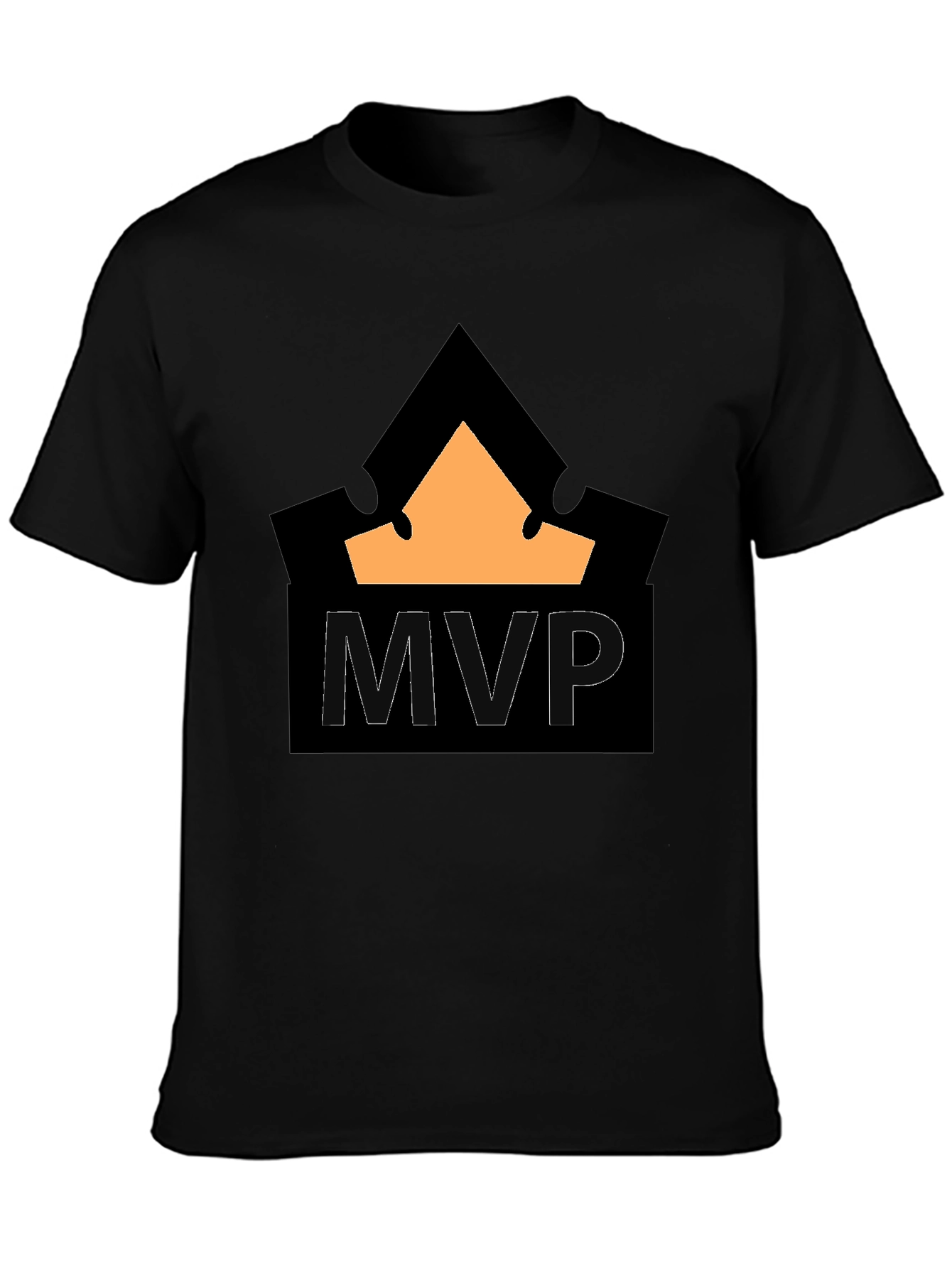 MVP Crown T-Shirt - Black Cotton Blend