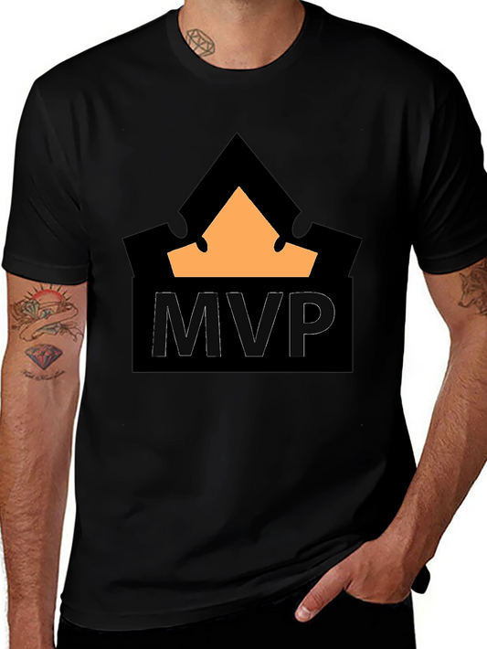 MVP Crown T-Shirt - Black Cotton Blend