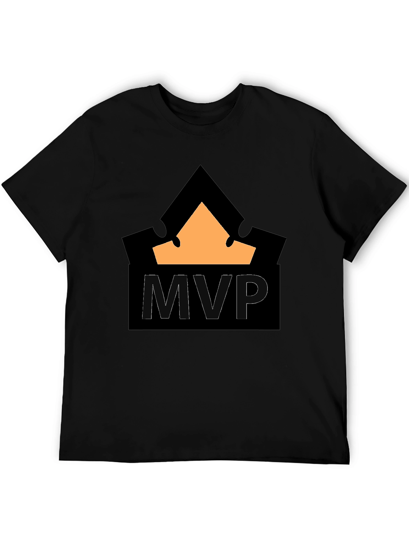 MVP Crown T-Shirt - Black Cotton Blend