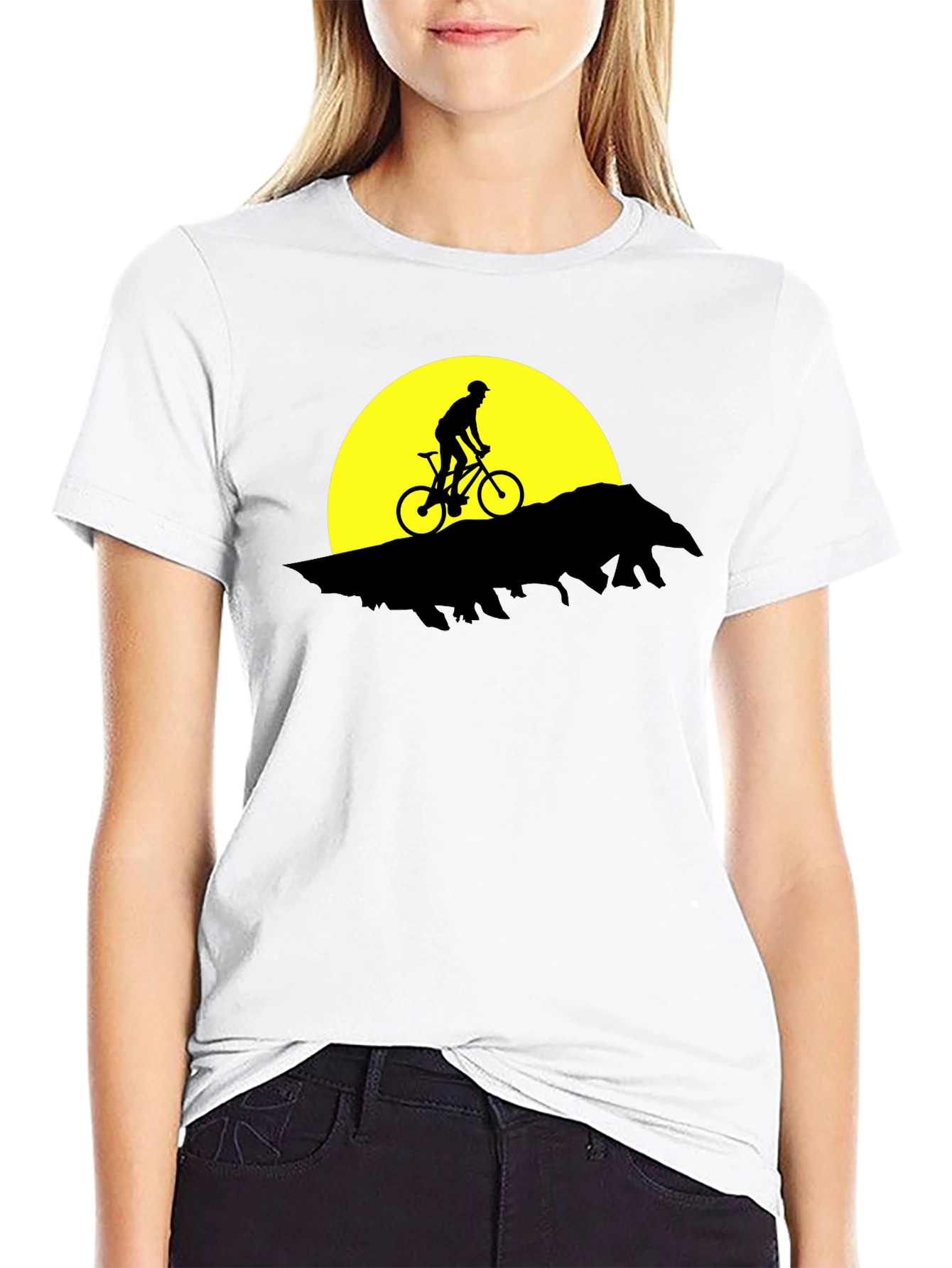 Mountain Biker Silhouette T-Shirt - Adventure Ready