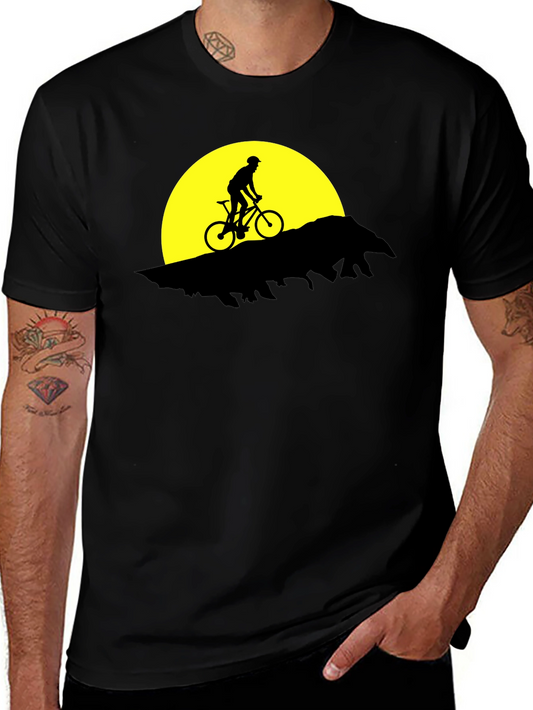 Mountain Biker Silhouette T-Shirt - Adventure Ready