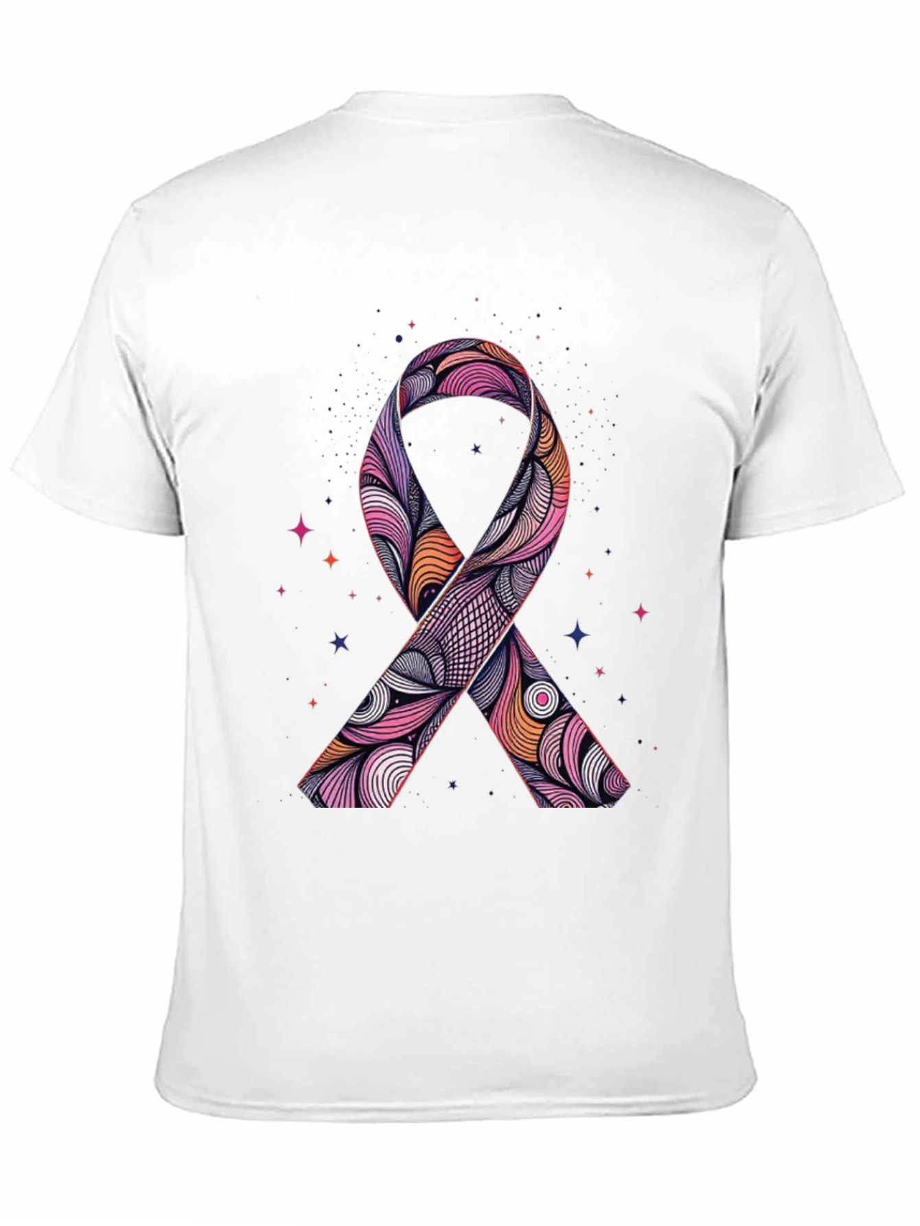 Ribbon Graphic Black T-Shirt
