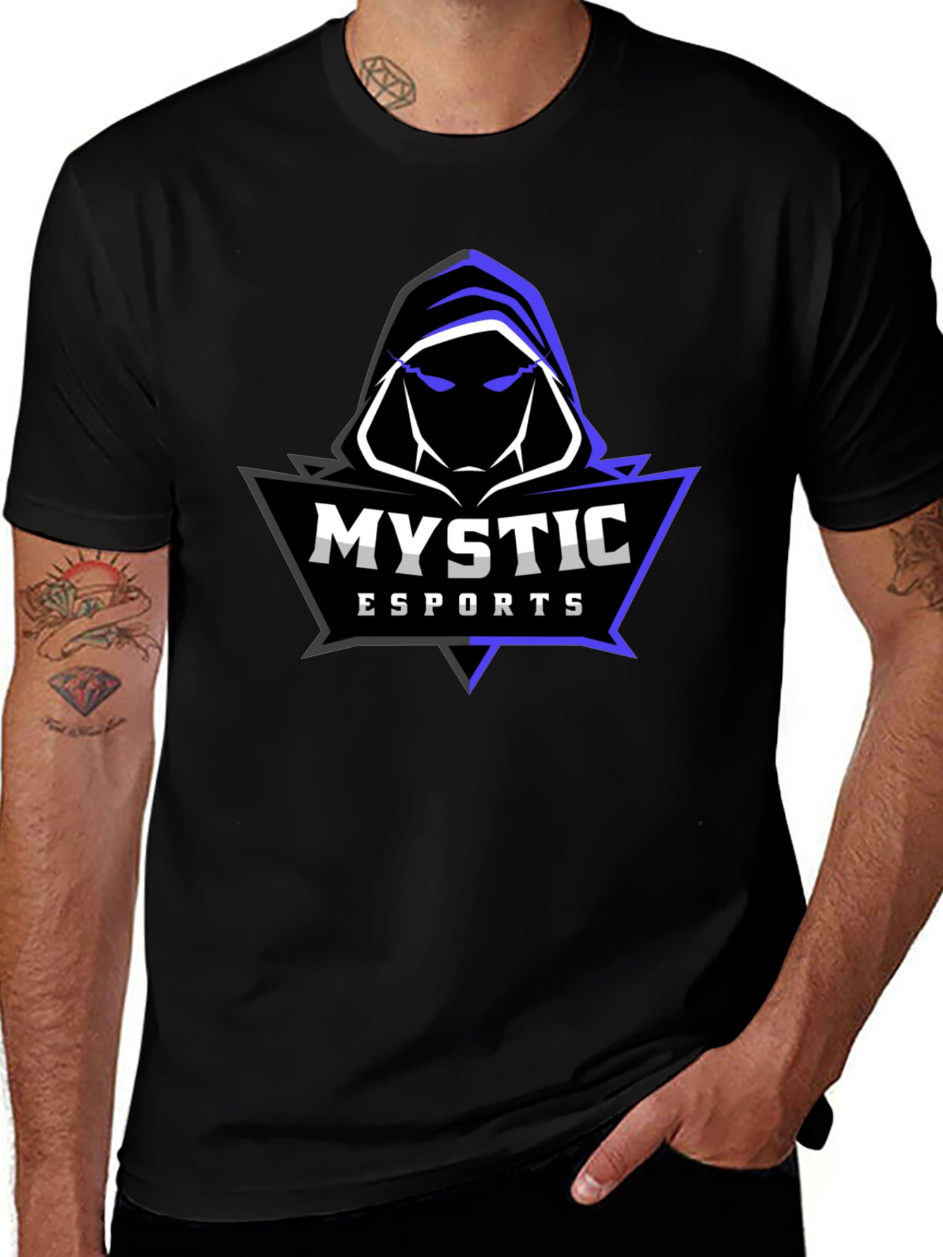 Mystic Esports Black T-Shirt - Gamer Apparel