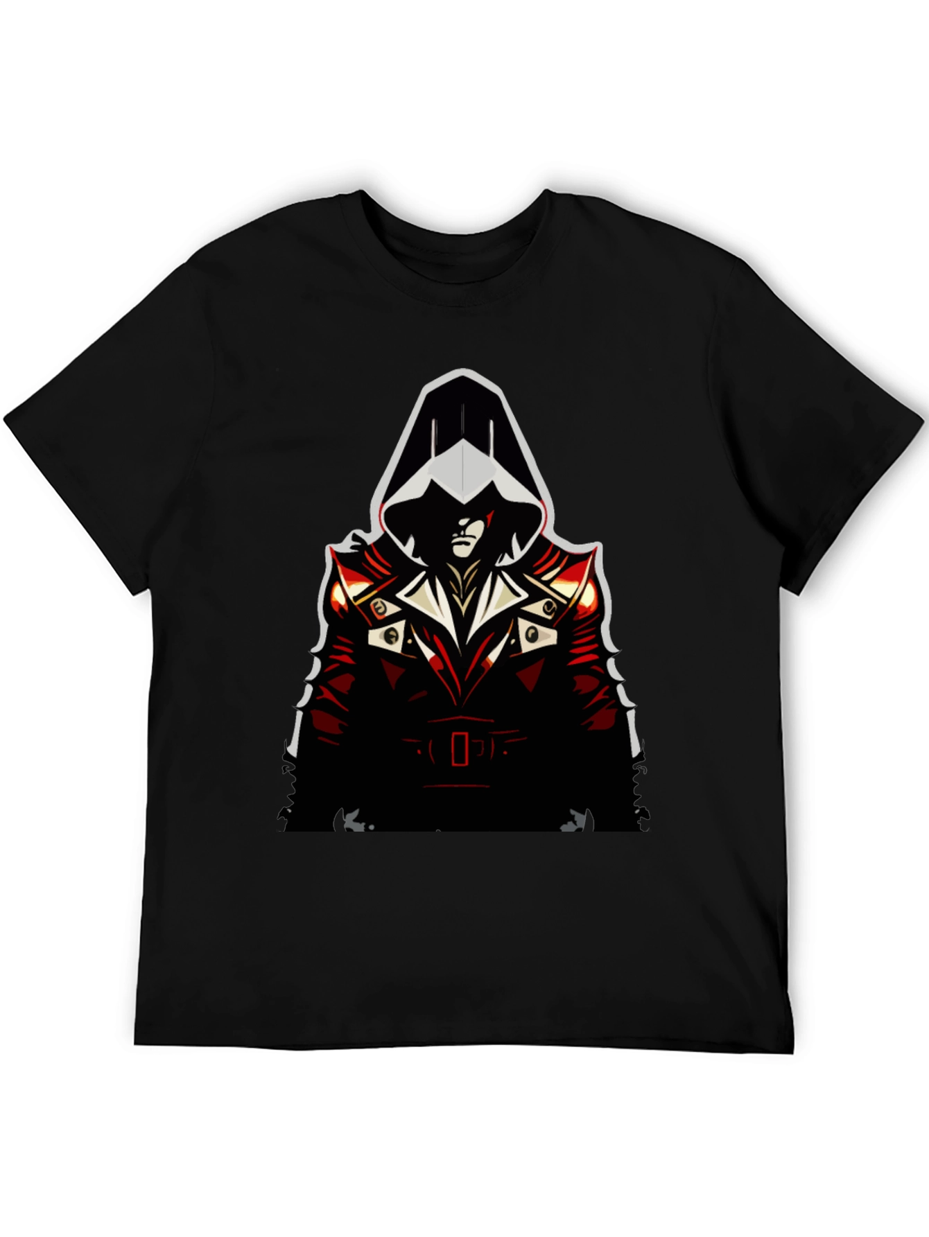 Assassin Style Graphic Tee - Black