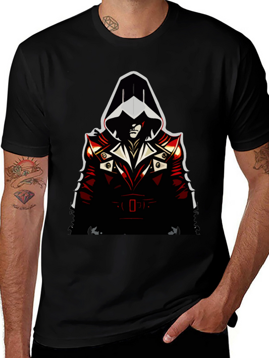 Assassin Style Graphic Tee - Black