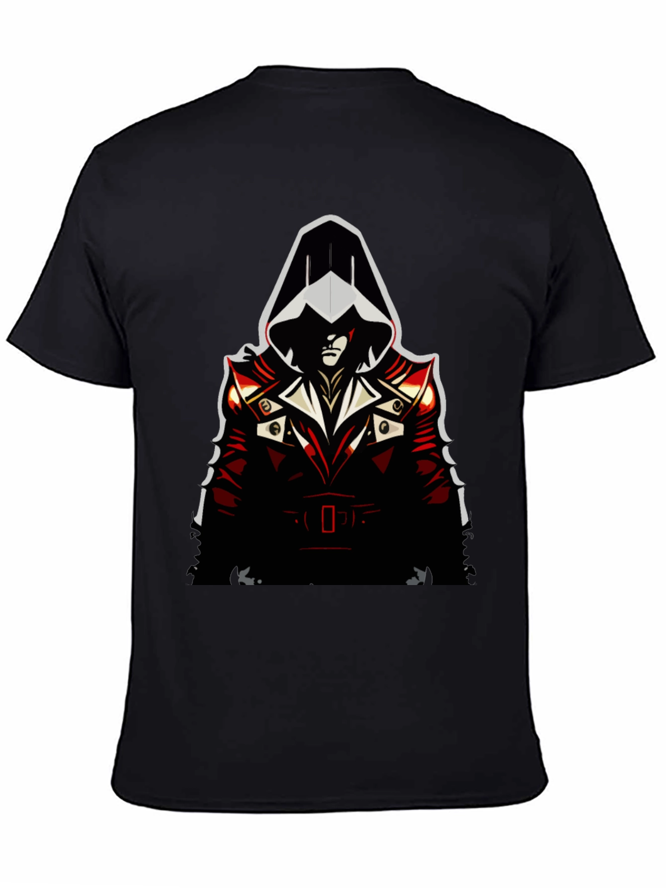 Assassin Style Graphic Tee - Black