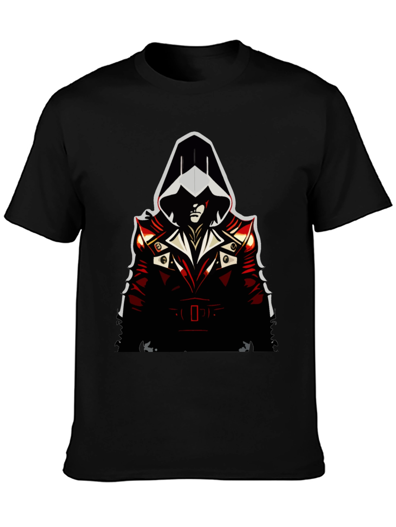 Assassin Style Graphic Tee - Black