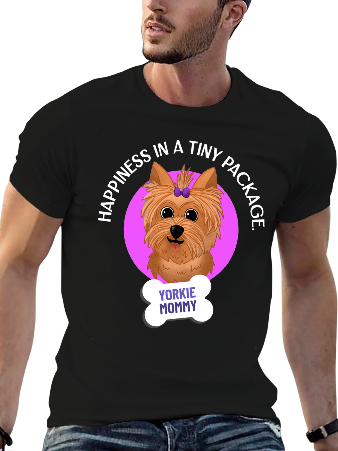 Yorkie Mommy T-Shirt: Happiness in a Tiny Package