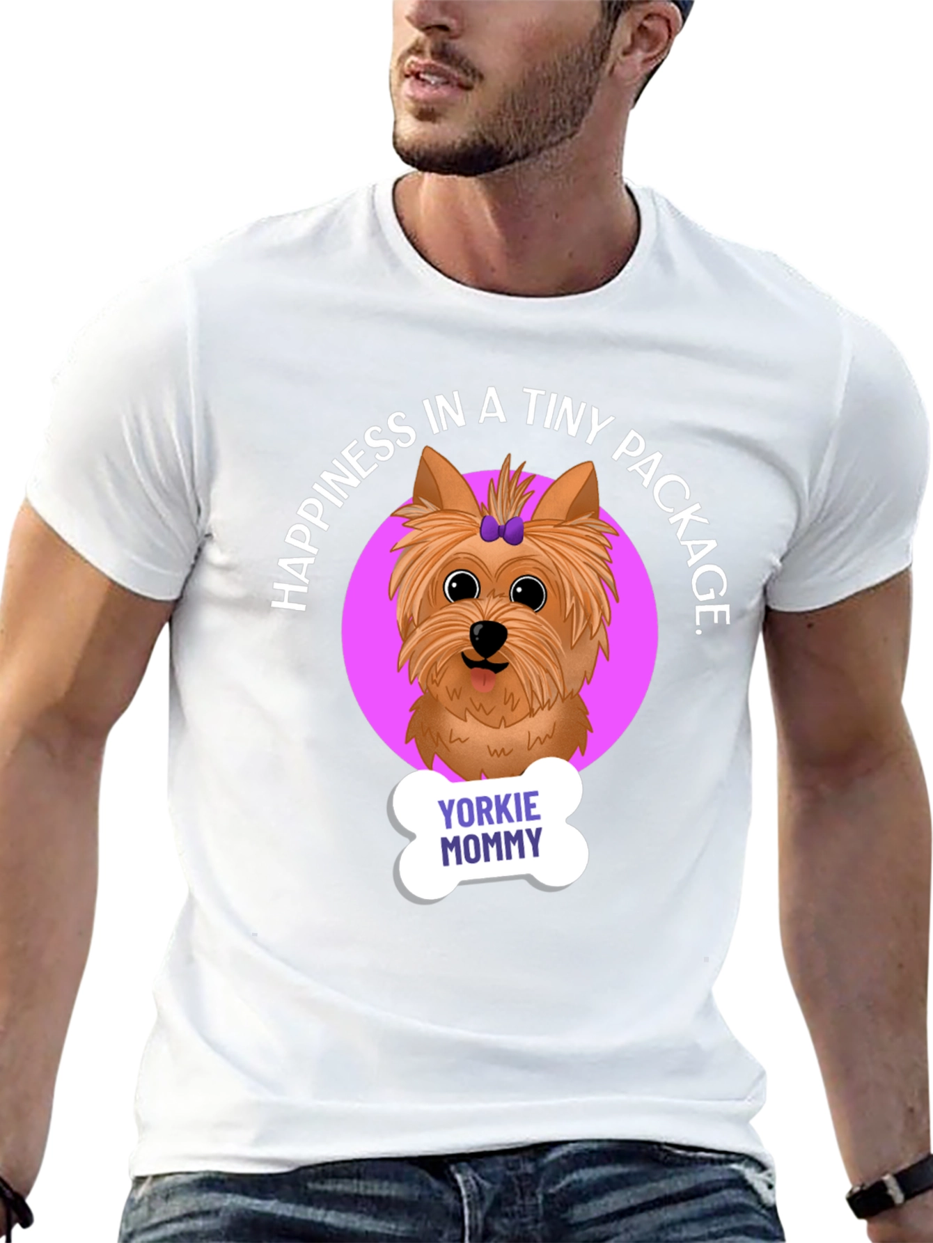 Yorkie Mommy T-Shirt: Happiness in a Tiny Package