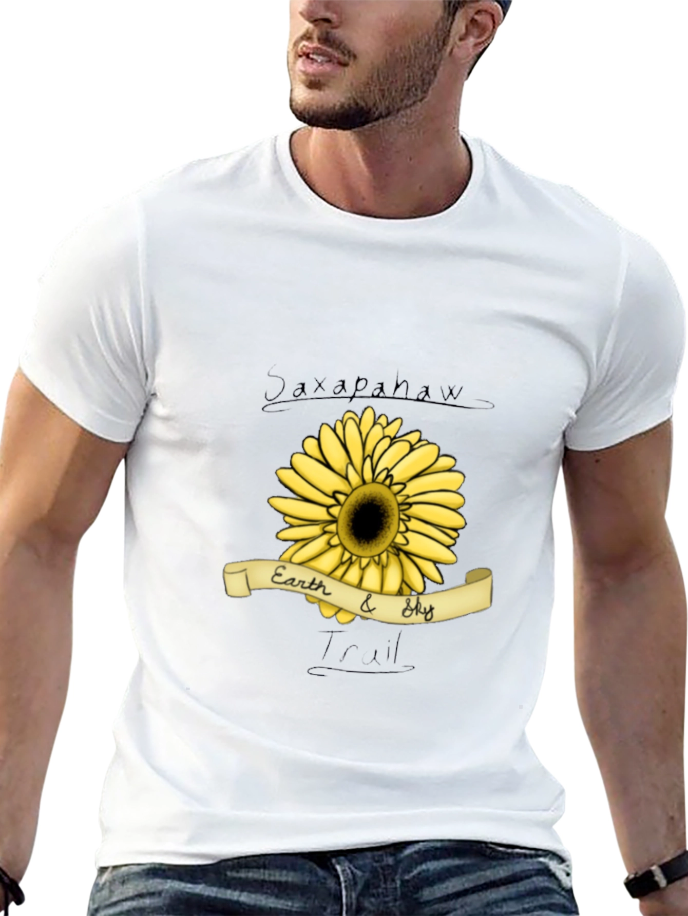 Earth & Sky Sunflower Graphic Tee - Black Cotton